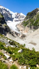 Mountain glacier landscape