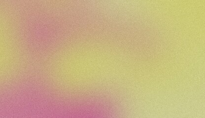A vibrant, textured background with a soft gradient transitioning from pink to yellow, creating a warm and energetic abstract pattern. Noise background. Gradient texture background