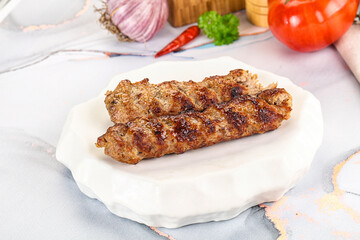 Beef kebab minced meat shashlik