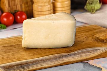 Sheep hard cheese Caprino Romano