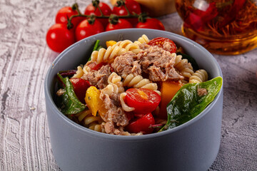 Italian pasta salad with tuna