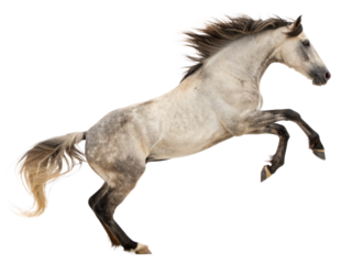 horse isolated on white