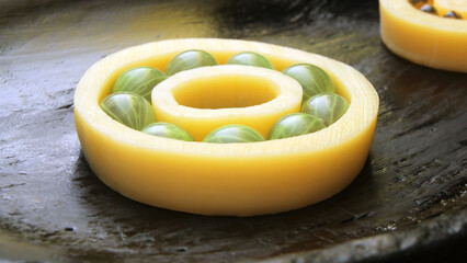 The concept of food pairings includes cheese with berries, nuts, grapes, tomatoes, olives, and honey. Fast food delivery logo. Attractive presentation of food for children.