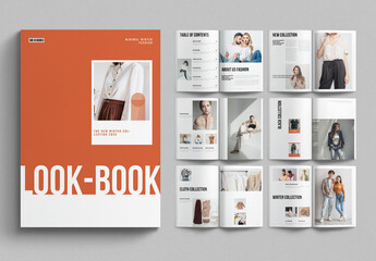 Lookbook Brochure Template Design Layout