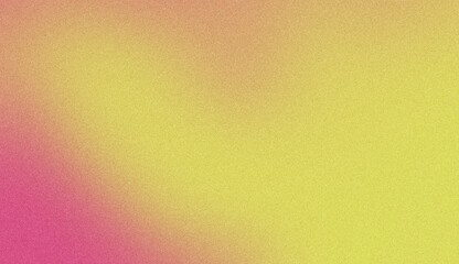 A vibrant, abstract background with a gradient transitioning from pink to yellow, featuring a textured, mosaic-like pattern. Noise background. Gradient texture background