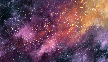 Fototapeta premium Colorful Abstract Space Art with Vibrant Patterns