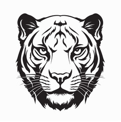 Panthera Head Logo Vector Wild Animal Mascot Design