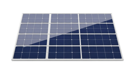 Close up of a single solar panel with a dark background