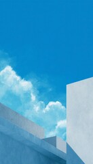 Modern Architecture Against Clear Blue Sky