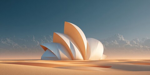 Desert Structure with Unique Architectural Design