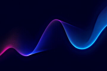 Sound wave colorful gradient abstract background.