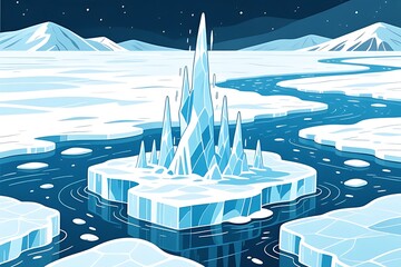 winter mountain landscape