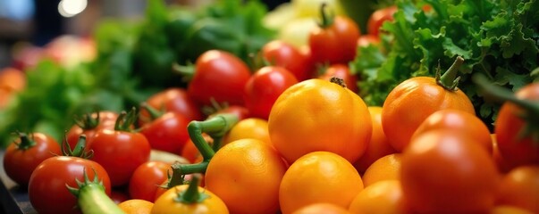 Vibrant Fresh Fruits and Vegetables Ready for Market or Restaurant Display