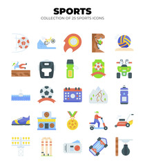Collection of 25 Colorful Sport Icons