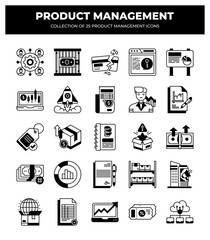 Product Management Icons: A Collection of 25 Essential Business Icons