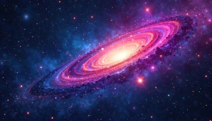 Breathtaking Celestial Vista Swirling Galaxies, Nebulae, and Distant Stars