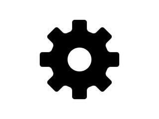 設定アイコン / Settings Icon – 歯車ベクター シンプルUI