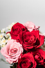 美しい薔薇の花束	