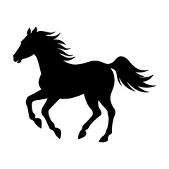 horse silhouette vector