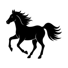 horse silhouette vector