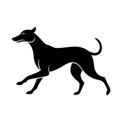 black silhouette of a dog