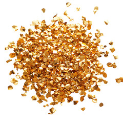 Golden confetti png