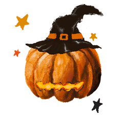 A pumpkin for halloween