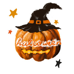 A pumpkin for halloween