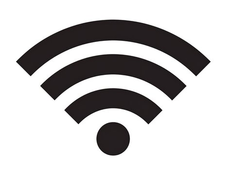 Wireless Network Icon - Connectivity and Signal Strength Illustration.