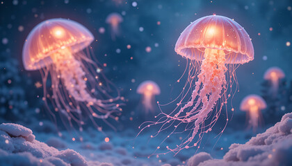 jellyfish in the water