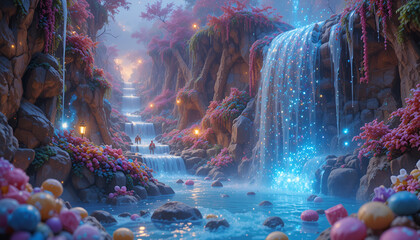 underwater scene with fishes