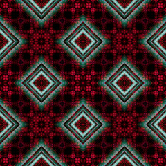 Ethnic seamless fabric pattern. Fabric textile illustration ornate elegant luxury style. Art print for clothing, background