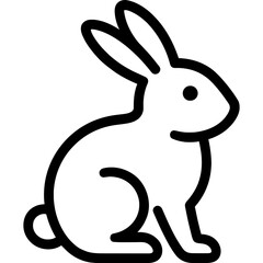 Obraz premium Minimalistic zodiac rabbit icon