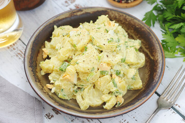Traditional German dish potato salad