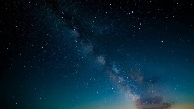 Night sky filled with stars and the Milky Way