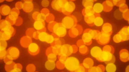 Golden Yellow and Orange Glitter Bokeh Background