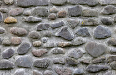 Close-up of an old stone wall