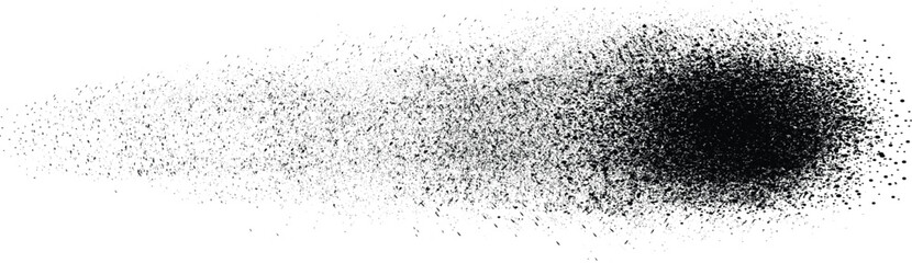 Black grainy texture isolated. Dust overlay. Black rough texture isolated on white background. Dust overlay. Dark grain noise. Sandblast..eps10