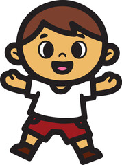 Colorful Child Characters for Animation, Books, and Posters