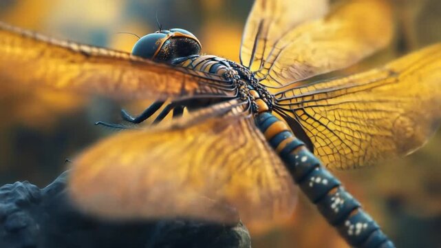 Dragonfly macro nature insect detailed wings