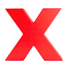 Obraz premium A bold, red, glossy 