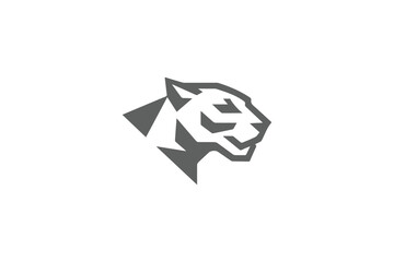 Panther in Motion Abstract Power in Geometric Form