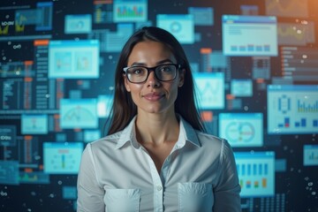 A Female Business Analyst Amidst Medical Bill Codes: Deciphering the Organized Chaos of Healthcare Data