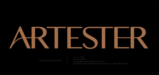 Beauty Luxury font alphabet logo. Typography beautiful fashion elegant classic letters serif italic fonts decorative wedding vintage blossom logos. vector illustration