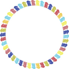 Easter bunny empty template. Easter rabbit in an empty frame. Spring Easter bunny rabbit silhouettes