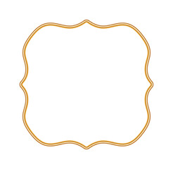 Golden ornamental realistic 3d frame. Indian border, arabic window, islamic decorative element, morocco shapes. Vector illustration for invitation, greeting card, decorative design