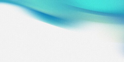 Abstract blue and teal wave isolated on white background