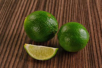 Fresh green sour lime citrus