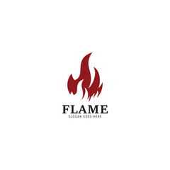 fire logo vector icon template