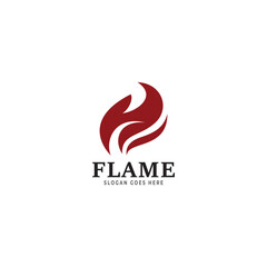 fire logo vector icon template